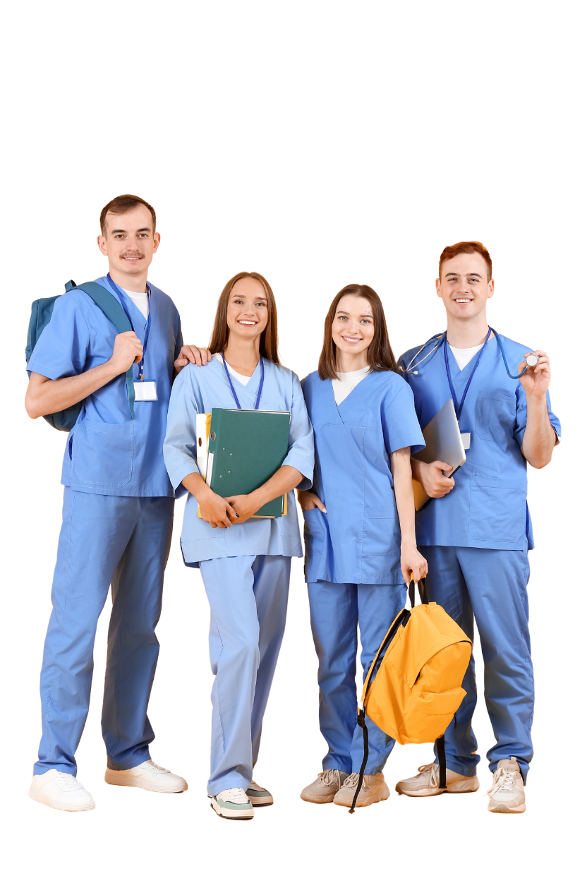 Confident healthcare professional ready to advance her career